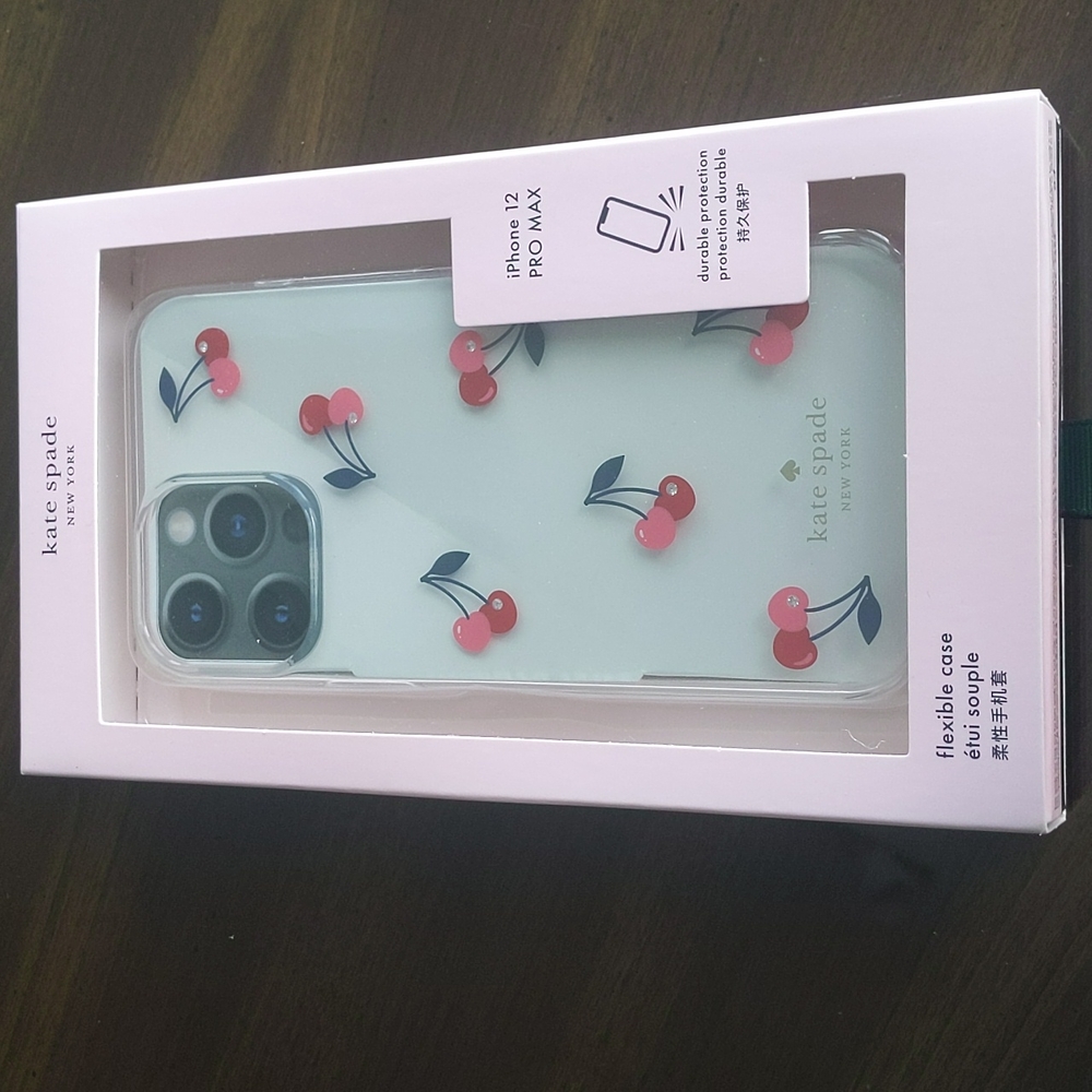 Kate Spade New York IPhone 12 Pro Max case - cherry (BNIB)
